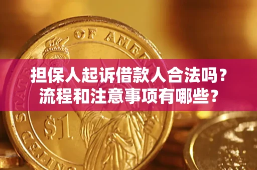 北京担保人起诉借款人合法吗？流程和注意事项有哪些？