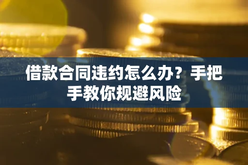 北京借款合同违约怎么办？手把手教你规避风险