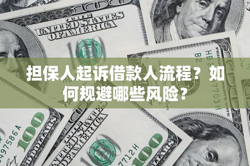 北京担保人起诉借款人流程？如何规避哪些风险？