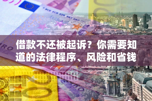 北京借款不还被起诉？你需要知道的法律程序、风险和省钱技巧