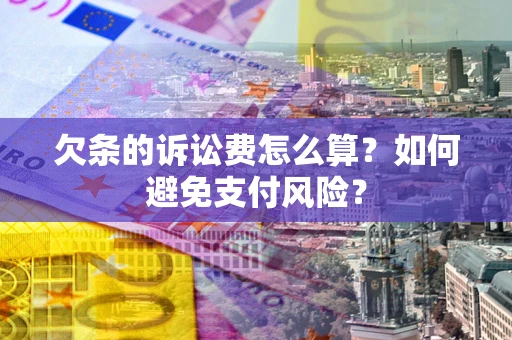 北京欠条的诉讼费怎么算？如何避免支付风险？